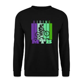 Unnamed Project 58 - Unisex Sweatshirt - black - Front - Alina (178cm) & Michal (187cm)