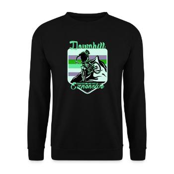 Unbenanntes Projekt 53 - Unisex Sweatshirt - black - Front - Alina (178cm) & Michal (187cm)