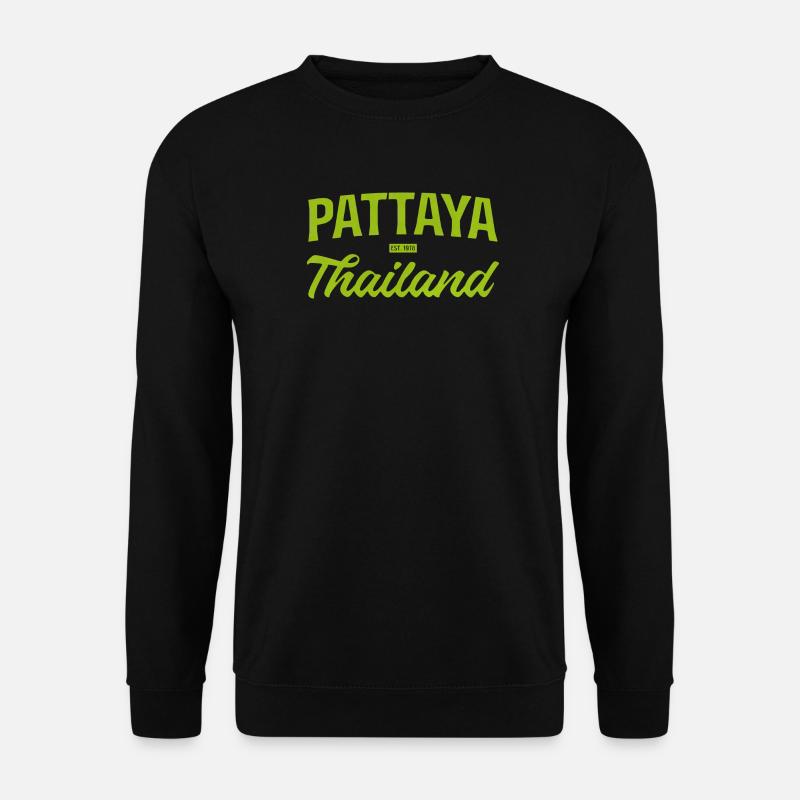 Pattaya Thailand LimeScript - Unisex Sweatshirt - black