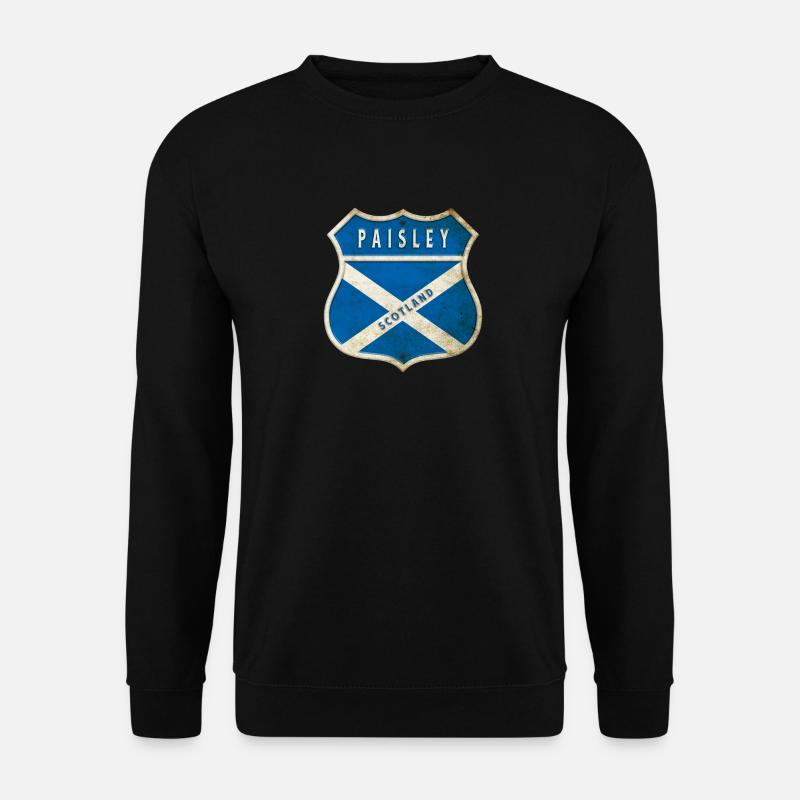 Paisley Schottland Wappen Flaggen Design - Unisex Pullover - Schwarz