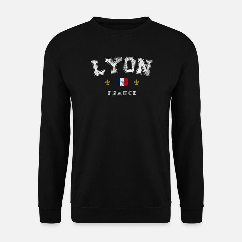 Lyon France - Unisex Pullover - Schwarz
