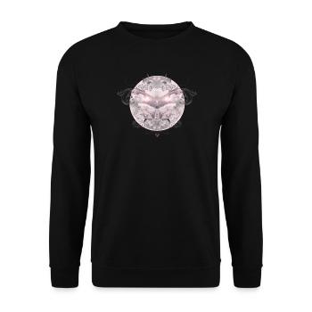 Un papillon céleste de nuages délicats - Sweat-shirt Unisexe - noir - Devant - Alina (178cm) & Michal (187cm)