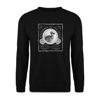 Der Dodo ist weg - Unisex Pullover - Schwarz - Vorne - Alina (178cm) & Michal (187cm)