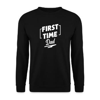 Dad Parents Pregnant Cool Statement Family Happiness - Unisex Sweatshirt - black - Front - Alina (178cm) & Michal (187cm)