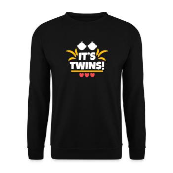 Déclaration de cœur de grossesse de bébé enceinte - Sweat-shirt Unisexe - noir - Devant - Alina (178cm) & Michal (187cm)
