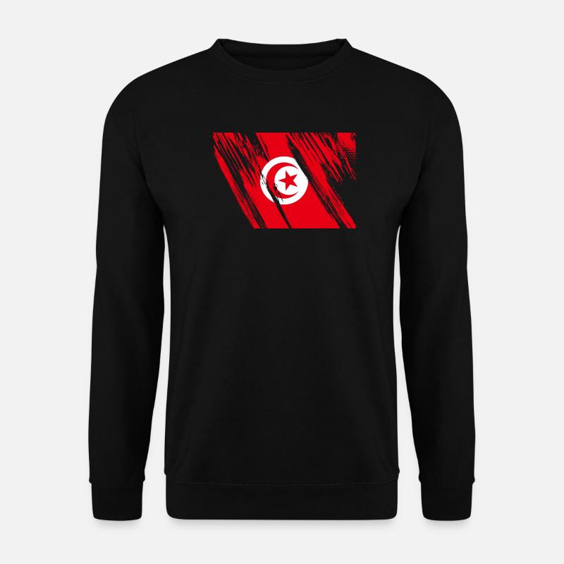 Tunesien Flagge - Unisex Pullover - Schwarz