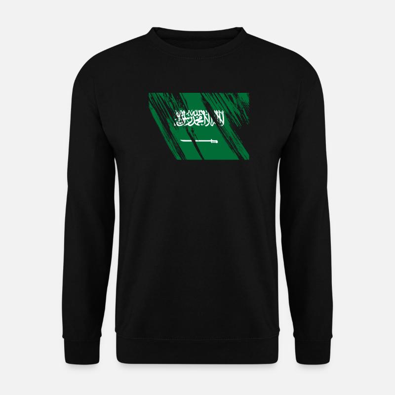 Saudi Arabien Flagge - Unisex Pullover - Schwarz