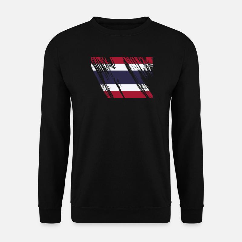 Thailand Flagge - Unisex Pullover - Schwarz
