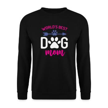 La meilleure maman de chien du monde - Sweat-shirt Unisexe - noir - Devant - Alina (178cm) & Michal (187cm)