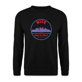 Belle silhouette de la ville de La Belle - Sweat-shirt Unisexe - noir - Devant - Alina (178cm) & Michal (187cm)
