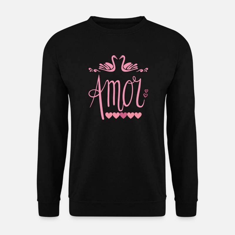 Amor - Valentines T-Shirt - Unisex Pullover - Schwarz