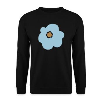 Flower Flower Power Enfants scandinaves Flower Blue - Sweat-shirt Unisexe - noir - Devant - Alina (178cm) & Michal (187cm)