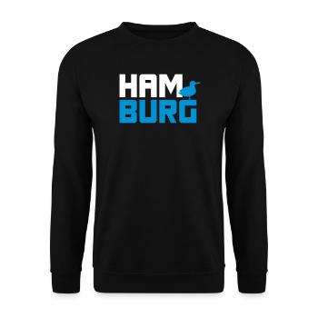 Hamburg Seagull Moin Vector North Sea Fan Sea Anchor - Sweat-shirt Unisexe - noir - Devant - Alina (178cm) & Michal (187cm)
