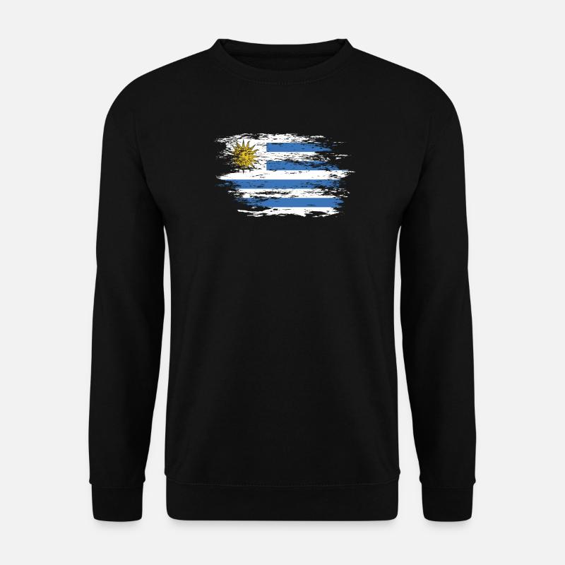 Uruguay Flagge used - Unisex Pullover - Schwarz