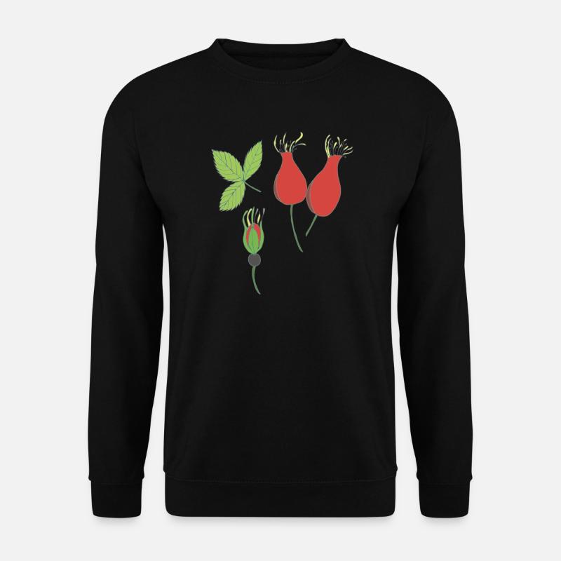 rose hip - Unisex Sweatshirt - black