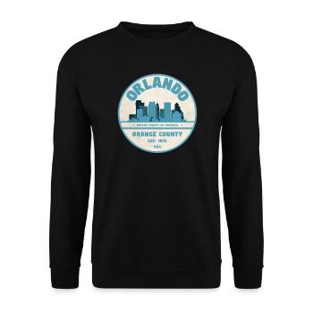 Orlando Skyline - Unisex Pullover - Schwarz - Vorne - Alina (178cm) & Michal (187cm)