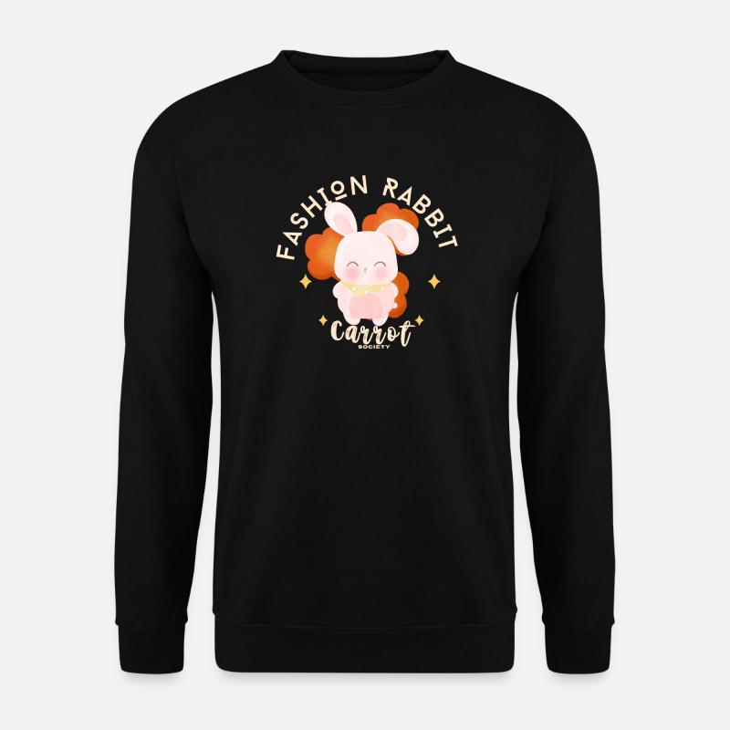 Rabbit Carrot Mode - Unisex Sweatshirt - black