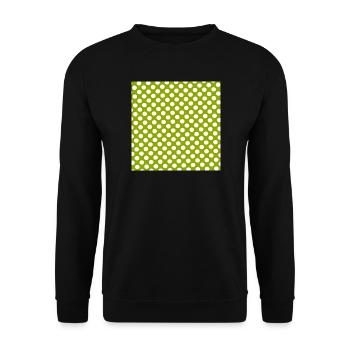 Modèle de texture de fond vert Personnaliser - Sweat-shirt Unisexe - noir - Devant - Alina (178cm) & Michal (187cm)