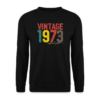 Vintage 1973 Original Part - Unisex Sweatshirt - black - Front - Alina (178cm) & Michal (187cm)