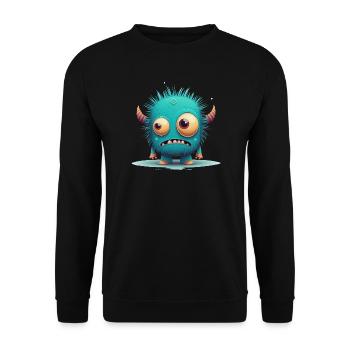 Un étrange monstre à câliner - Sweat-shirt Unisexe - noir - Devant - Alina (178cm) & Michal (187cm)