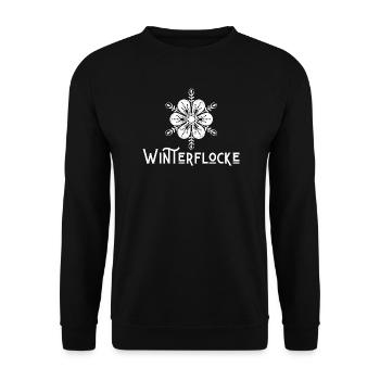 Winter Flake - Vocabulary - Forgotten Words - Unisex Sweatshirt - black - Front - Alina (178cm) & Michal (187cm)