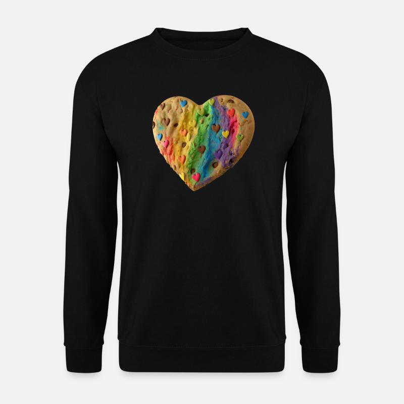 Herz Cookie - Unisex Pullover - Schwarz