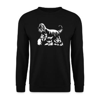 « Édition noire » afghane - Sweat-shirt Unisexe - noir - Devant - Alina (178cm) & Michal (187cm)