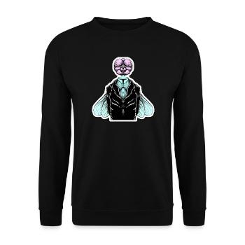 Tuxedo fly - Unisex Sweatshirt - black - Front - Alina (178cm) & Michal (187cm)