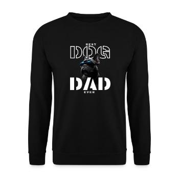 Bester Hundevater - Unisex Pullover - Schwarz - Vorne - Alina (178cm) & Michal (187cm)