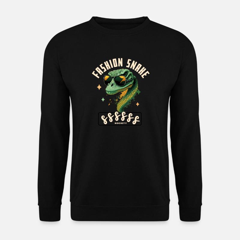 Crocodile Chic Sunglasses - Unisex Sweatshirt - black