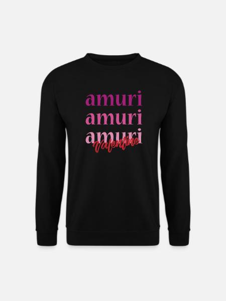 T-Shirt Amuri Sizilianische Liebe Valentinstag - Unisex Pullover - Schwarz