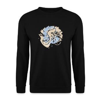 Your sport, your style! Cycling in a cool outfit - Unisex Sweatshirt - black - Front - Alina (178cm) & Michal (187cm)
