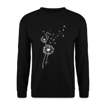 Pusteblumen - Unisex Pullover - Schwarz - Vorne - Alina (178cm) & Michal (187cm)