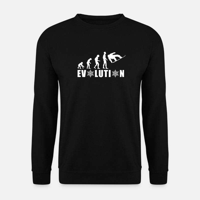 EVOLUTION SNOWBOARD Snow Winter Gift - Unisex Sweatshirt - black