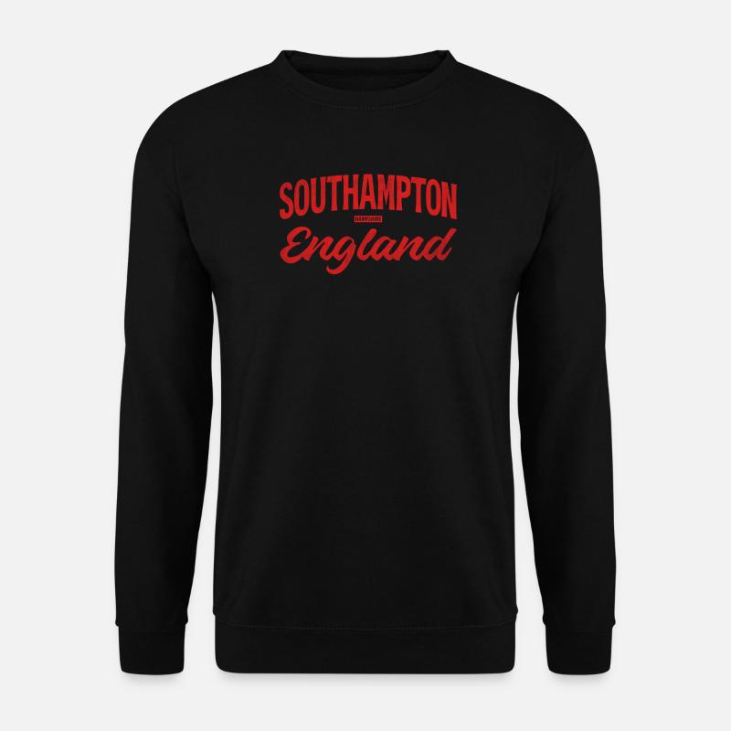 Southampton England Retro Schriftzug - Unisex Pullover - Schwarz