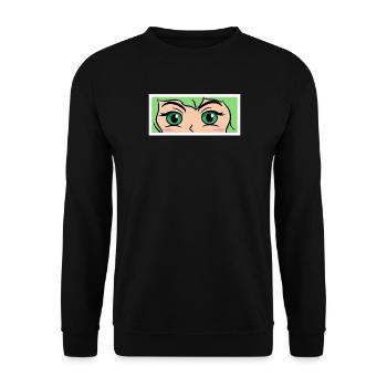 Anime Cartoon Comic Manga Cosplay Nerdy - Unisex Sweatshirt - black - Front - Alina (178cm) & Michal (187cm)