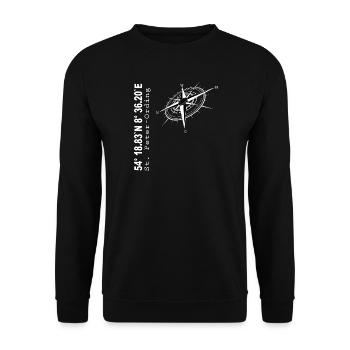St Peter Ording - Unisex Pullover - Schwarz - Vorne - Alina (178cm) & Michal (187cm)