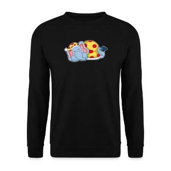 Pyjama de couchage éléphant - Sweat-shirt Unisexe - noir - Devant - Alina (178cm) & Michal (187cm)