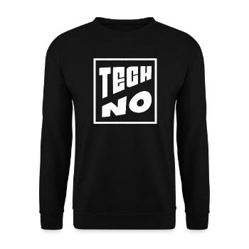 Techno art design music to raver, EDM festival - Unisex Sweatshirt - black - Front - Alina (178cm) & Michal (187cm)