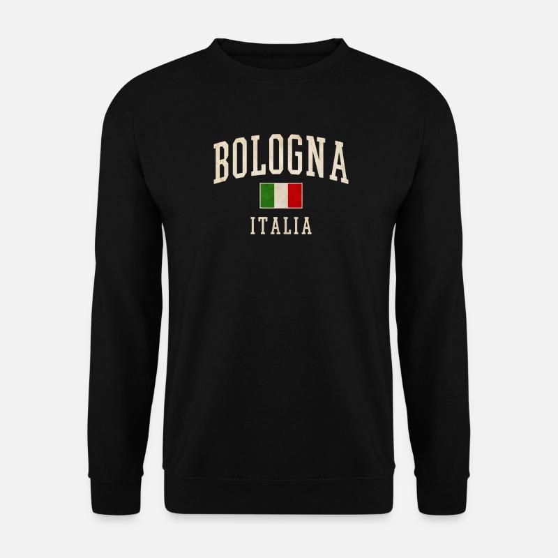 Bologna Italia Vintage Flag - Unisex Pullover - Schwarz