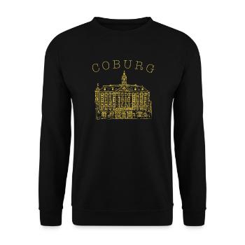 Coburg, Historic Town Hall, Bavaria, Germany - Unisex Sweatshirt - black - Front - Alina (178cm) & Michal (187cm)