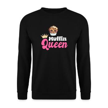 Muffin Baking Baker - Sweat-shirt Unisexe - noir - Devant - Alina (178cm) & Michal (187cm)