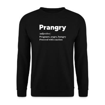 Grossesse Mère Déclaration de la famille - Sweat-shirt Unisexe - noir - Devant - Alina (178cm) & Michal (187cm)