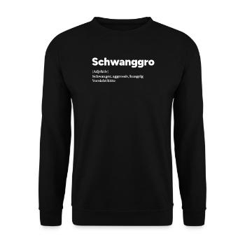 Schwangerschaft Schwanger Mutter Statement Baby - Unisex Pullover - Schwarz - Vorne - Alina (178cm) & Michal (187cm)