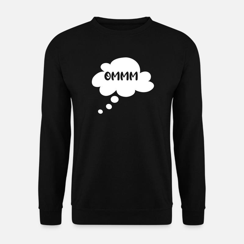 Om Wolke Denkblase Yoga Sprechblase Meditation - Unisex Pullover - Schwarz