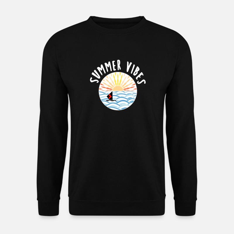 Waves Summer Sail Sun - Unisex Sweatshirt - black