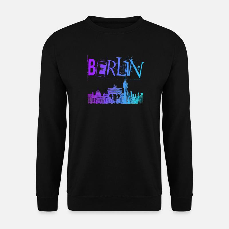 Berlin Skyline Panorama - Unisex Sweatshirt - black