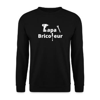 bricolage, bricoleur, bricoler, bricolage humour - Sweat-shirt Unisexe - noir - Devant - Alina (178cm) & Michal (187cm)