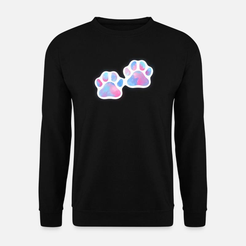 Hundepfoten Galaxy - Unisex Pullover - Schwarz