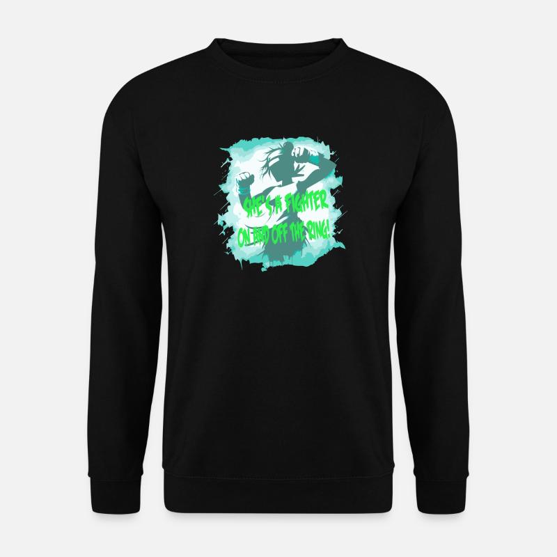 Kämpferin She's a fighter - Unisex Pullover - Schwarz